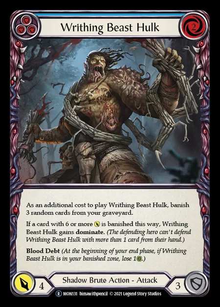 [Shadow Brute] Writhing Beast Hulk [UL-MON131-R] (blue)