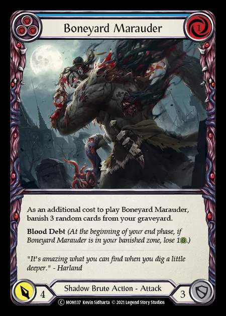 [Shadow Brute] Boneyard Marauder [UL-MON137-C] (blue)