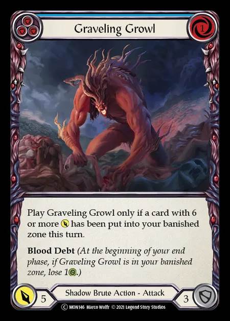 [Shadow Brute] Graveling Growl [UL-MON146-C] (blue)