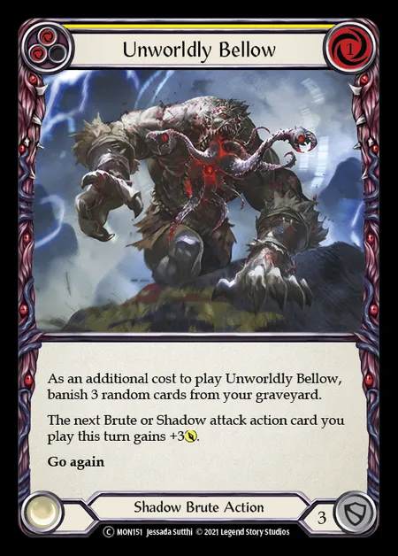 [Shadow Brute] Unworldly Bellow [UL-MON151-C] (yellow)