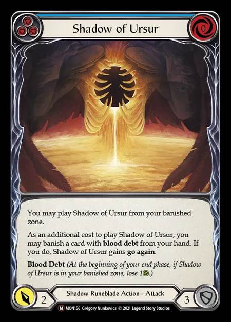 [Shadow Runeblade] Shadow of Ursur [UL-MON156-M]