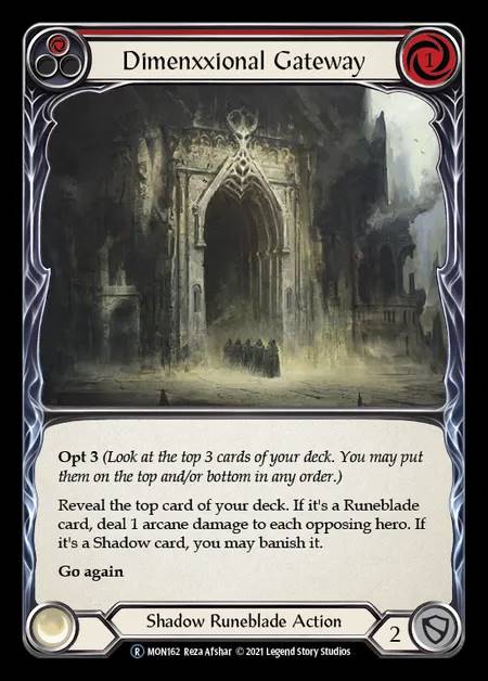 [Shadow Runeblade] Dimenxxional Gateway [UL-MON162-R] (red)