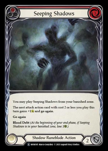 [Shadow Runeblade] Seeping Shadows [UL-MON165-R] (red)