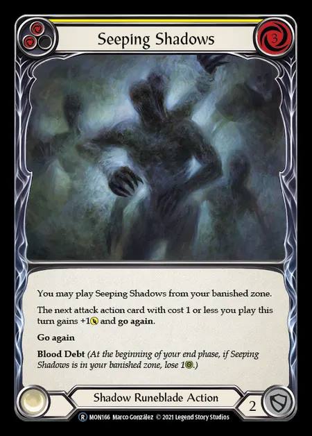 [Shadow Runeblade] Seeping Shadows [UL-MON166-R] (yellow)