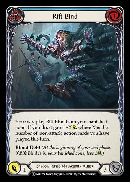 [Shadow Runeblade] Rift Bind [UL-MON176-C] (blue)