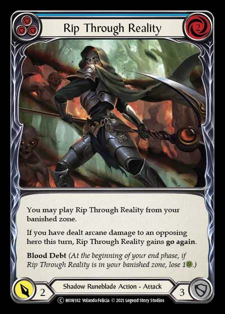[Shadow Runeblade] Rip Through Reality [UL-MON182-C] (blue)