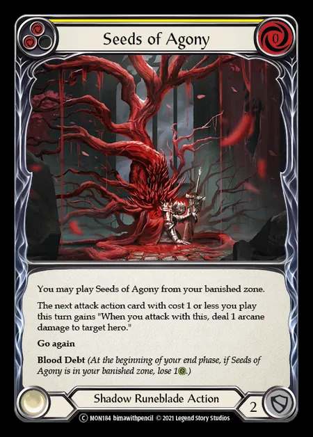 [Shadow Runeblade] Seeds of Agony [UL-MON184-C] (yellow)