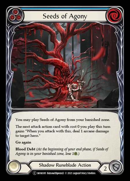 [Shadow Runeblade] Seeds of Agony [UL-MON185-C] (blue)