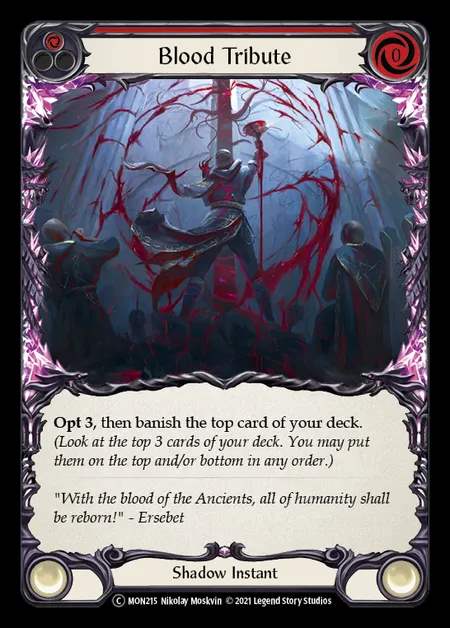 [Shadow] Blood Tribute [UL-MON215-C] (red)