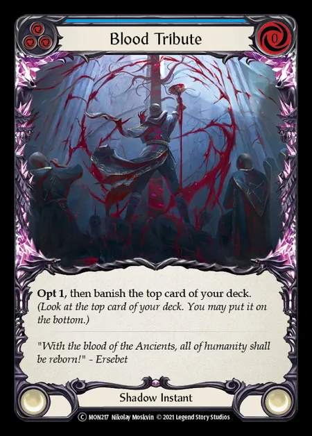 [Shadow] Blood Tribute [UL-MON217-C] (blue)