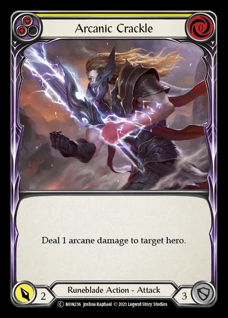 [Runeblade] Arcanic Crackle [UL-MON236-C] (yellow)
