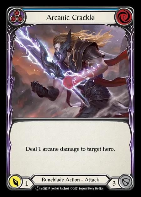 [Runeblade] Arcanic Crackle [UL-MON237-C] (blue)