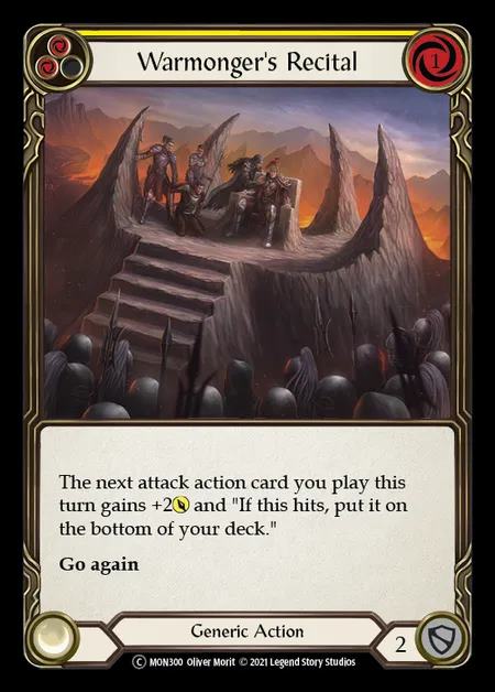 [Generic] Warmonger's Recital [UL-MON300-C] (yellow)