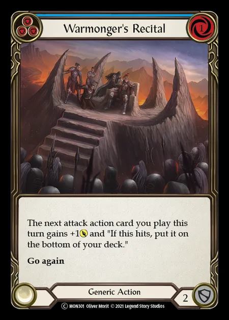 [Generic] Warmonger's Recital [UL-MON301-C] (blue)