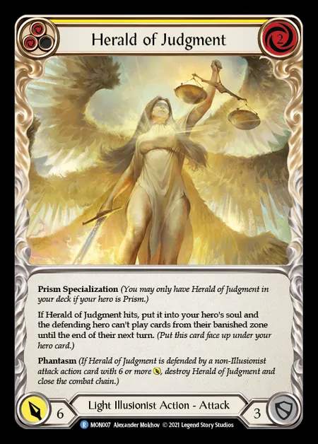 [Light Illusionist] Herald of Judgment (yellow) [1st-MON_007-R]
