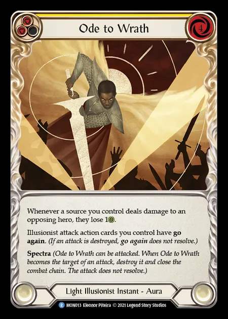 [Light Illusionist] Ode to Wrath (yellow) [1st-MON_013-R]