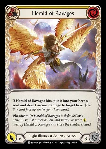 [Light Illusionist] Herald of Ravages (yellow) [1st-MON_018-C]
