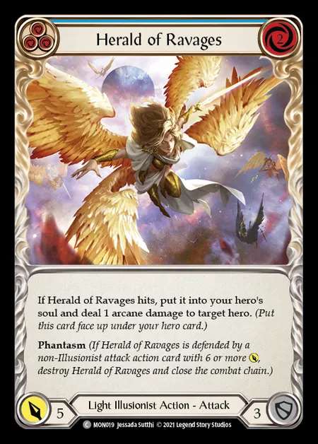 [Light Illusionist] Herald of Ravages (blue) [1st-MON_019-C]