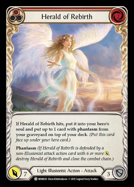 [Light Illusionist] Herald of Rebirth (red) [1st-MON_020-C]