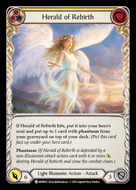 [Light Illusionist] Herald of Rebirth (yellow) [1st-MON_021-C]