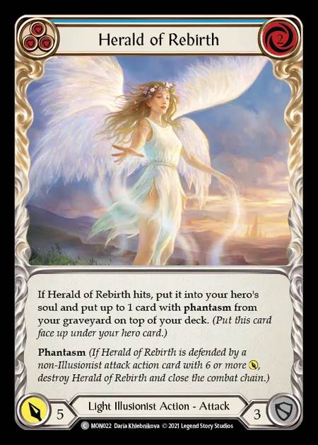 [Light Illusionist] Herald of Rebirth (blue) [1st-MON_022-C]