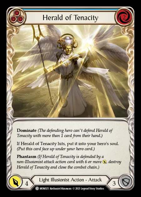 [Light Illusionist] Herald of Tenacity (blue) [1st-MON_025-C]