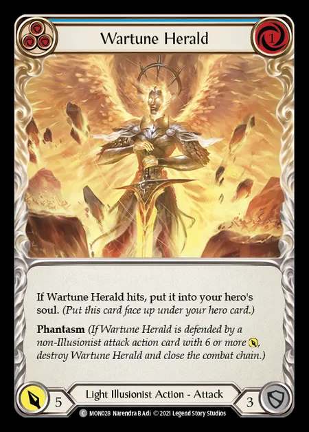 [Light Illusionist] Wartune Herald (blue) [1st-MON_028-C]
