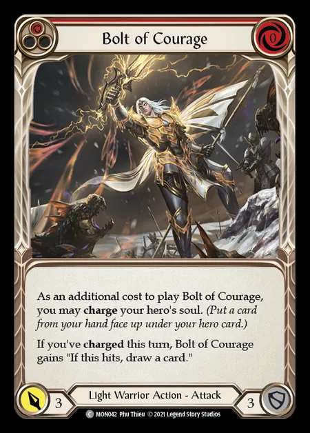 [Light Warrior] Bolt of Courage (red) [1st-MON_042-C]