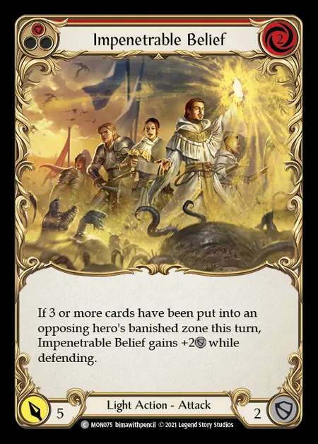 [Light] Impenetrable Belief (red) [1st-MON_075-C]