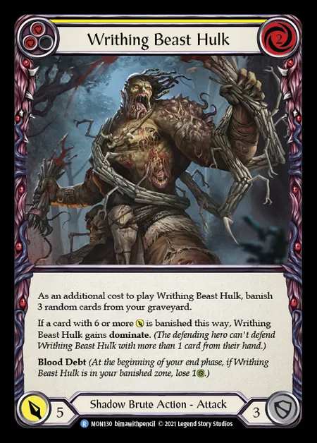 [Shadow Brute] Writhing Beast Hulk (yellow) [1st-MON_130-R]