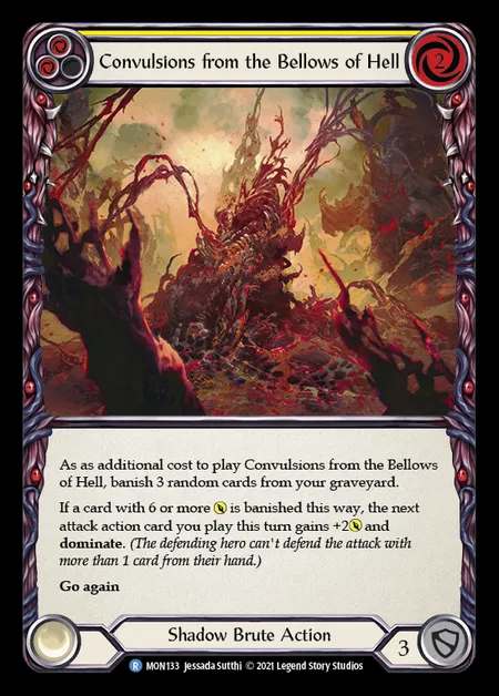 [Shadow Brute] Convulsions from the Bellows of Hell (yellow) [1st-MON_133-R]