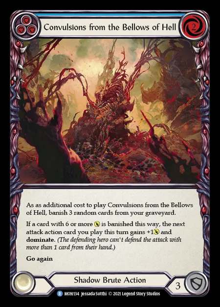 [Shadow Brute] Convulsions from the Bellows of Hell (blue) [1st-MON_134-R]