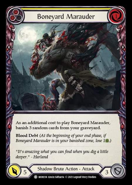 [Shadow Brute] Boneyard Marauder (yellow) [1st-MON_136-C]