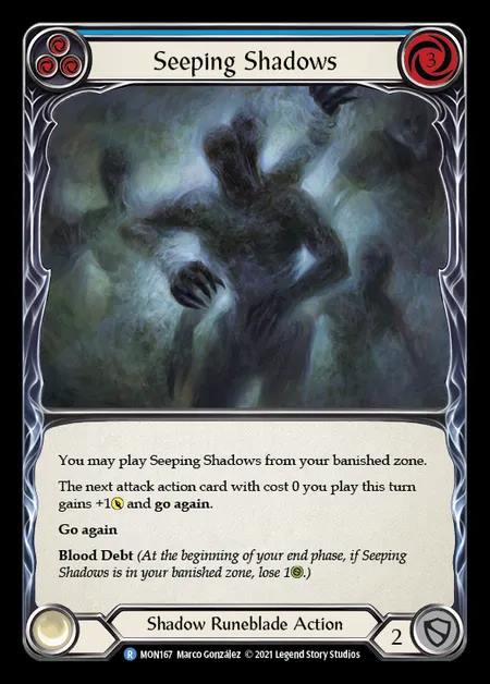 [Shadow Runeblade] Seeping Shadows (blue) [1st-MON_167-R]