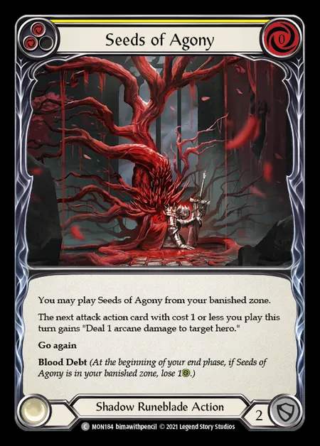 [Shadow Runeblade] Seeds of Agony (yellow) [1st-MON_184-C]