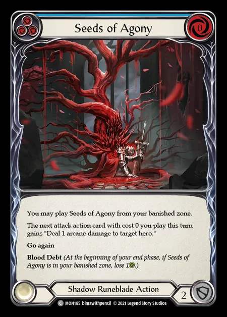 [Shadow Runeblade] Seeds of Agony (blue) [1st-MON_185-C]