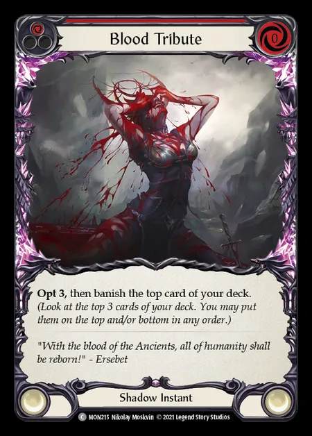 [Shadow] Blood Tribute (red) [1st-MON_215-C]