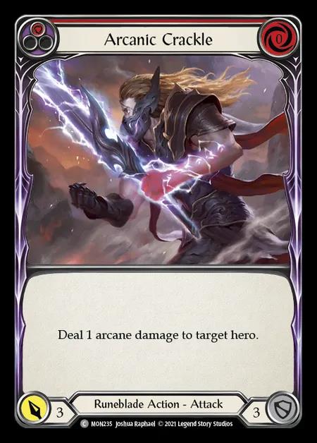 [Runeblade] Arcanic Crackle (red) [1st-MON_235-C]