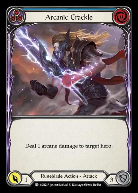 [Runeblade] Arcanic Crackle (blue) [1st-MON_237-C]