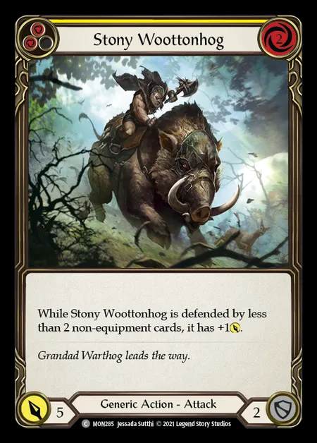 [Generic] Stony Woottonhog (yellow) [1st-MON_285-C]
