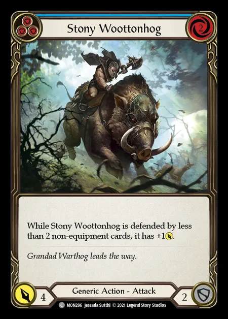 [Generic] Stony Woottonhog (blue) [1st-MON_286-C]