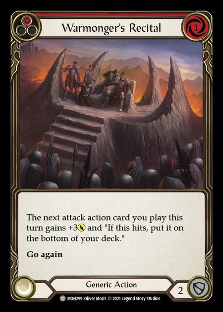 [Generic] Warmonger's Recital (red) [1st-MON_299-C]