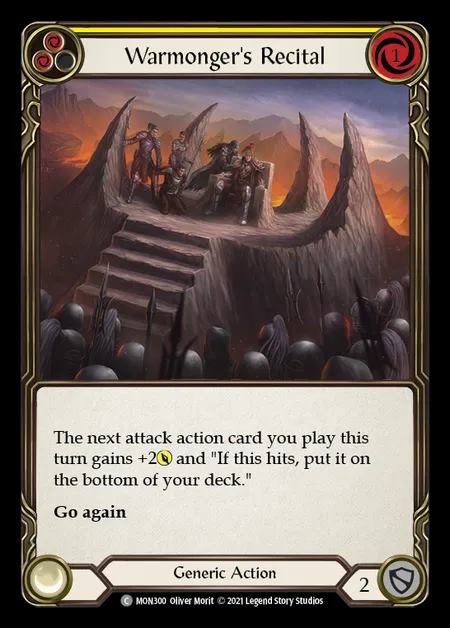 [Generic] Warmonger's Recital (yellow) [1st-MON_300-C]