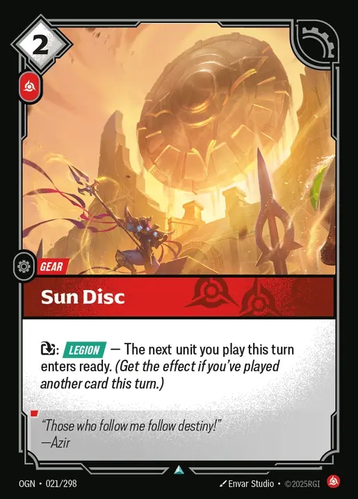 [Fury] Sun Disc [OGN-021-U]