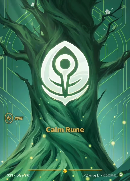 【Showcase】[Calm] Calm Rune [OGN-042a-Showcase]