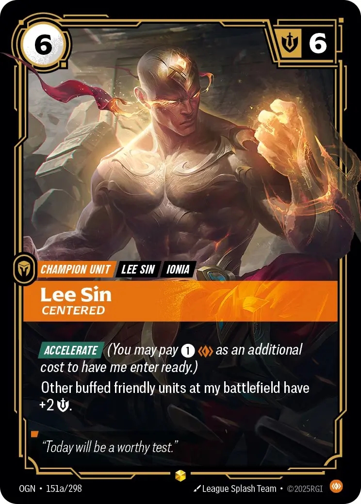 【Showcase】[Body] Lee Sin, Centered [OGN-151a-Showcase]