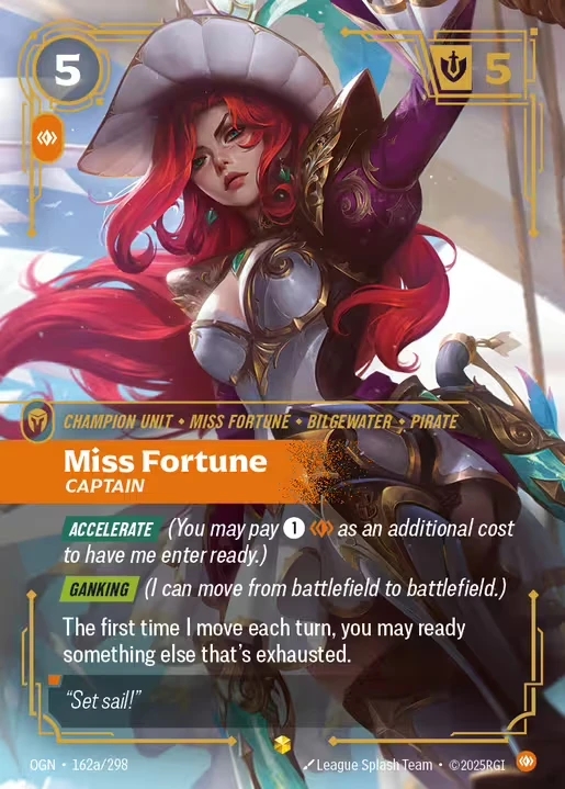 【Showcase】[Body] Miss Fortune, Captain [OGN-162a-Showcase]