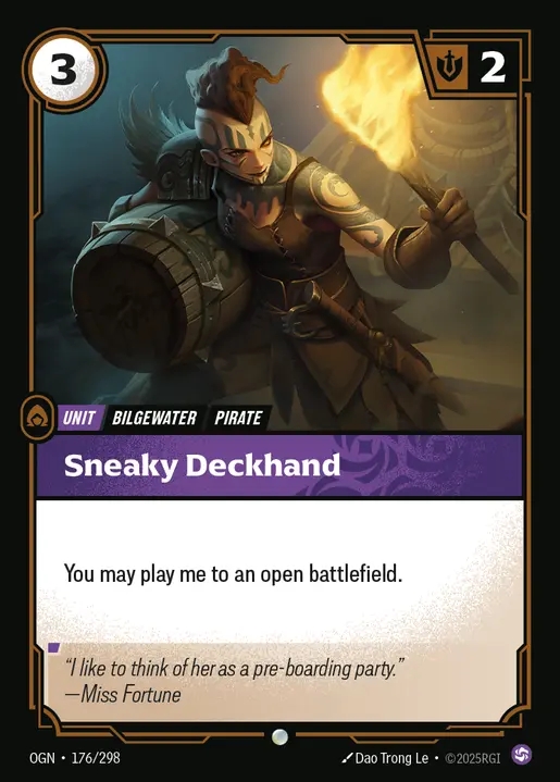 [Chaos] Sneaky Deckhand [OGN-176-C]