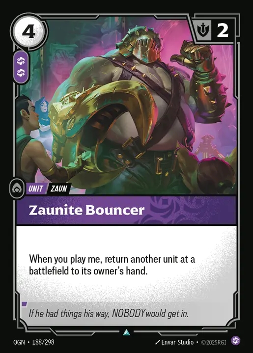 [Chaos] Zaunite Bouncer [OGN-188-U]