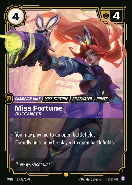 【Showcase】[Chaos] Miss Fortune, Buccaneer [OGN-193a-Showcase]